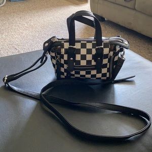 Checkered Mini Cross Body Purse